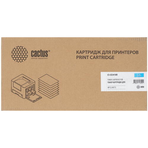Купить Картридж лазерный Cactus CS-CE341AR голубой, с чипом  7964869. Характеристики, отзывы и цены в Донецке