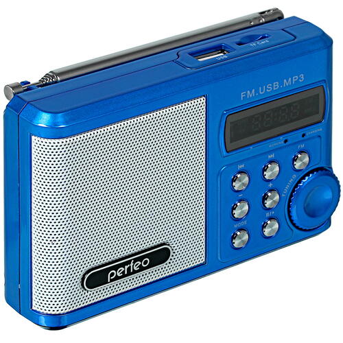 Купить Радиоприемник Perfeo Sound Ranger синий  5074228. Характеристики, отзывы и цены в Донецке
