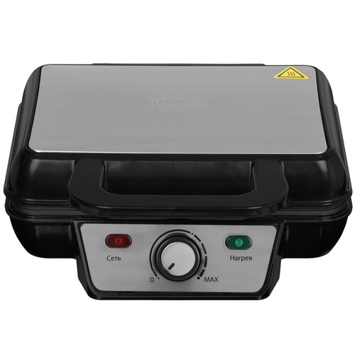 Купить Вафельница Kitfort КТ-1620 серебристый  1104185. Характеристики, отзывы и цены в Донецке