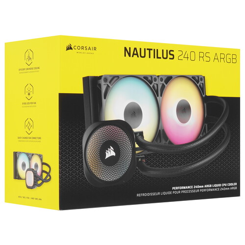 Купить Система охлаждения Corsair NAUTILUS 240 ARGB черная  9269911. Характеристики, отзывы и цены в Донецке