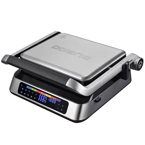 Купить Гриль Polaris PGP 4003 Optimal Temp серебристый  5458922. Характеристики, отзывы и цены в Донецке
