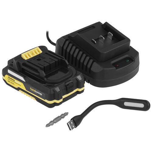 Купить Дрель-шуруповерт Hanskonner HCD2065BLIC 1BatterySystem 18V  5452209. Характеристики, отзывы и цены в Донецке