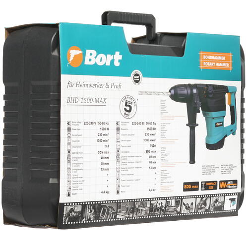 Купить Перфоратор Bort BHD-1500-MAX  8172122. Характеристики, отзывы и цены в Донецке