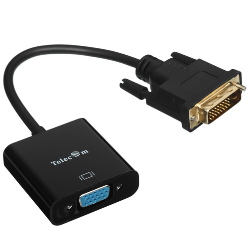 Купить Переходник однонаправленный Telecom DVI-D - VGA, 0.15 м  5471619. Характеристики, отзывы и цены в Донецке