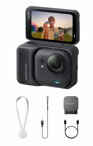 Купить Экшн-камера Insta360 GO Ultra черный  5642308. Характеристики, отзывы и цены в Донецке