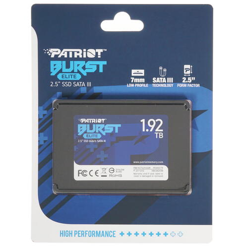 Купить 1920 ГБ 2.5" SATA накопитель Patriot Burst Elite [PBE192TS25SSDR]  4746783. Характеристики, отзывы и цены в Донецке