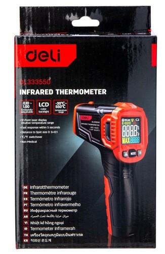 Купить Инфракрасный термометр Deli DL333550  9310967. Характеристики, отзывы и цены в Донецке