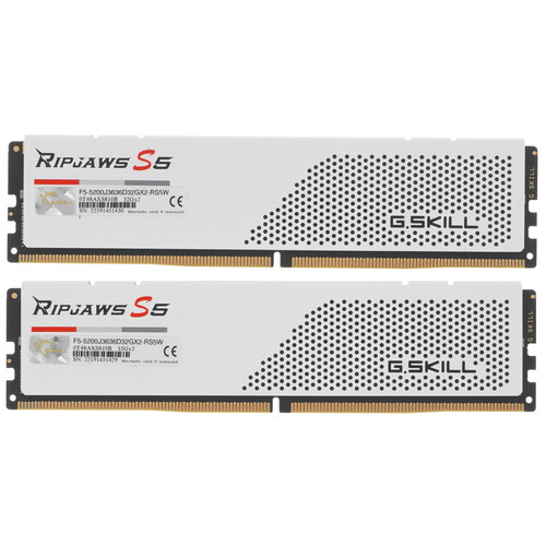 Купить Оперативная память G.Skill Ripjaws S5 [F5-5200J3636D32GX2-RS5W] 64 ГБ  5031210. Характеристики, отзывы и цены в Донецке