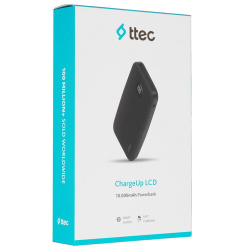 Купить Портативный аккумулятор TTEC ChargeUp LCD черный  9140709. Характеристики, отзывы и цены в Донецке