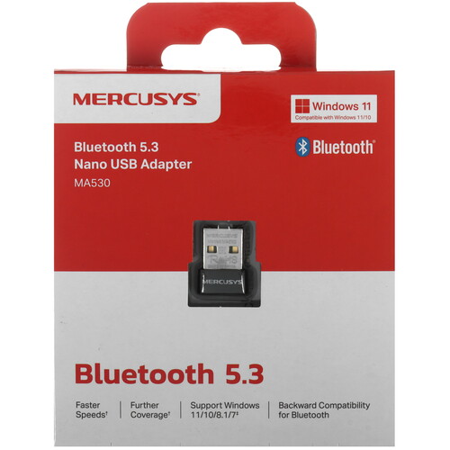 Купить Bluetooth адаптер Mercusys MA530  9277050. Характеристики, отзывы и цены в Донецке