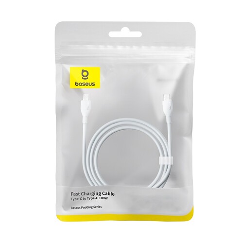 Купить Кабель круглый Baseus USB Type-C - USB Type-C белый 2 м  9260757. Характеристики, отзывы и цены в Донецке