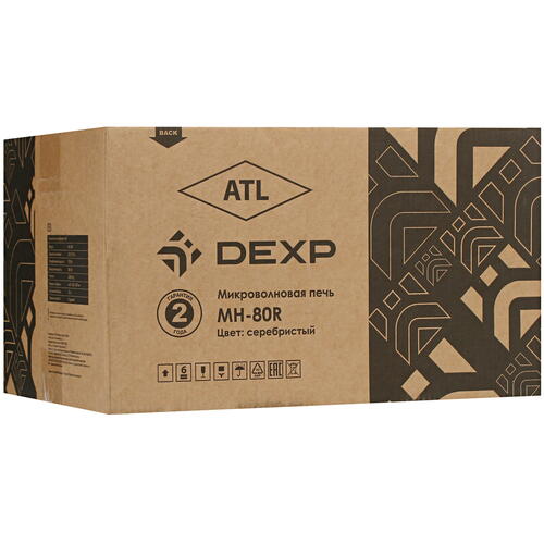 Купить Микроволновая печь DEXP MH-80R зеркальный, серебристый  5413203. Характеристики, отзывы и цены в Донецке
