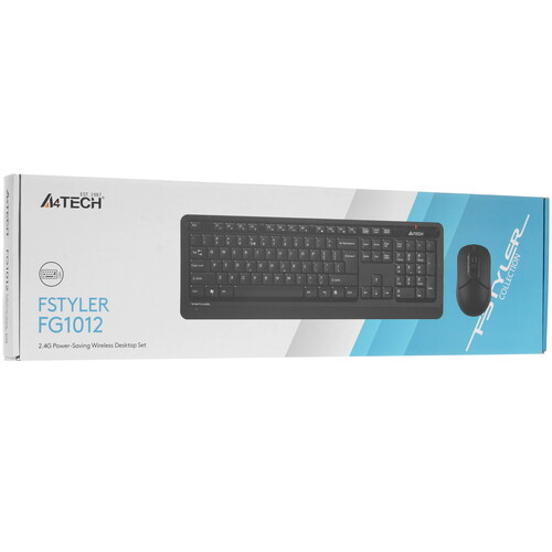 Купить Клавиатура+мышь беспроводная   A4Tech Fstyler FG1012 черный  4888895. Характеристики, отзывы и цены в Донецке