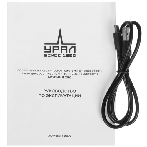 Купить Портативная аудиосистема УРАЛ Молния 280, черный  5622986. Характеристики, отзывы и цены в Донецке