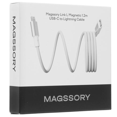 Купить Кабель круглый Magssory Lightning 8-pin MFI - USB Type-C белый 1.2 м  9265526. Характеристики, отзывы и цены в Донецке