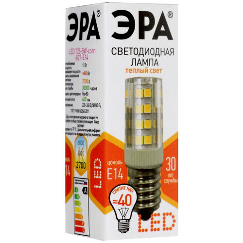 Купить Лампа светодиодная ЭРА LED E14/Т25/5w/827  4731359. Характеристики, отзывы и цены в Донецке