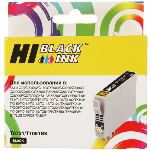 Купить Картридж Hi-Black HB-T0731 черный  9263591. Характеристики, отзывы и цены в Донецке