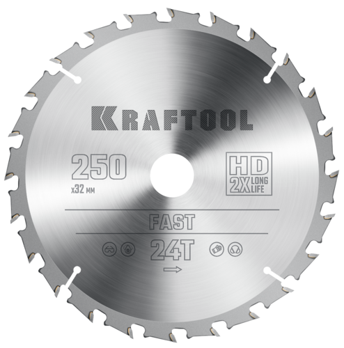 Купить Диск пильный KRAFTOOL 36950-250-32  9107911. Характеристики, отзывы и цены в Донецке
