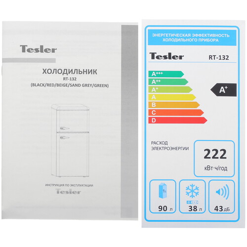 Купить Холодильник компактный   Tesler RT-132 бежевый  9057383. Характеристики, отзывы и цены в Донецке