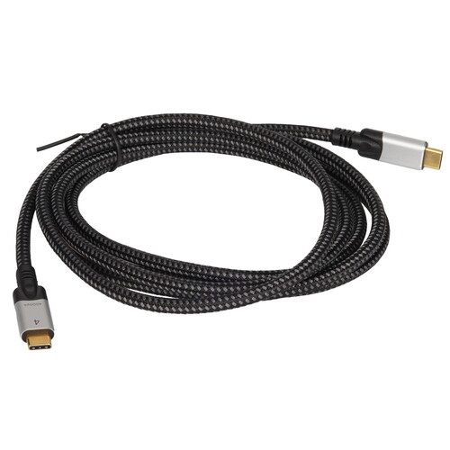 Купить Кабель круглый VCOM USB Type-C - USB Type-C черный 2 м  9167002. Характеристики, отзывы и цены в Донецке