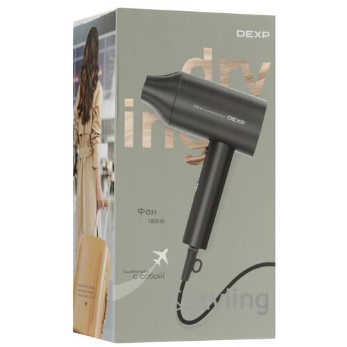 Купить Фен DEXP DHD-208 серый/серый  9201340. Характеристики, отзывы и цены в Донецке