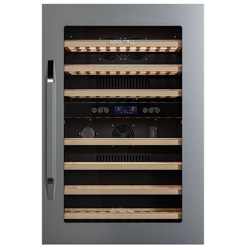 Купить Винный шкаф Meyvel MV42-KSB2 серебристый  9186683. Характеристики, отзывы и цены в Донецке