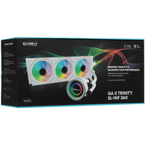Купить Система охлаждения LIAN LI GALAHAD II TRINITY 360 SL-INF  белая  5430716. Характеристики, отзывы и цены в Донецке