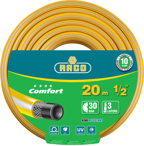 Купить Шланг поливочный RACO COMFORT 40303-1/2-20  1251533. Характеристики, отзывы и цены в Донецке