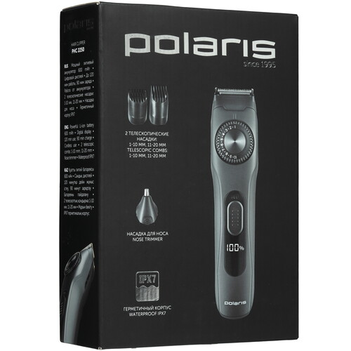 Купить Триммер Polaris PHC 2250 черный/серый  9190387. Характеристики, отзывы и цены в Донецке