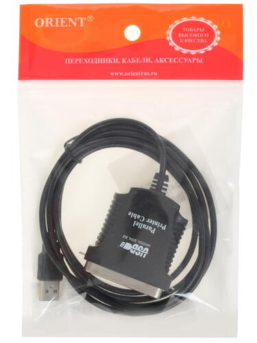 Купить Кабель Orient USB 2.0 Type-A - LPT IEEE 1284-B  1247732. Характеристики, отзывы и цены в Донецке