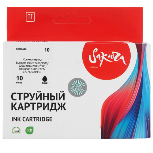 Купить Картридж Sakura C4844A (№10 Black) черный  9159297. Характеристики, отзывы и цены в Донецке