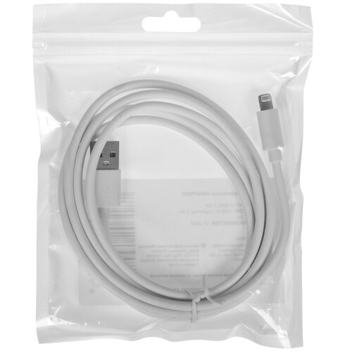 Купить Кабель круглый KingPrice Lightning 8-pin - USB 2.0 Type-A белый 1.5 м  5608654. Характеристики, отзывы и цены в Донецке