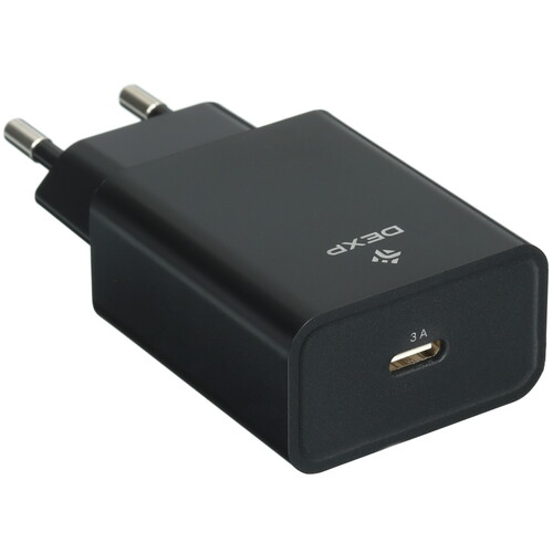 Купить Сетевое зарядное устройство DEXP IET25CD черный  9140165. Характеристики, отзывы и цены в Донецке