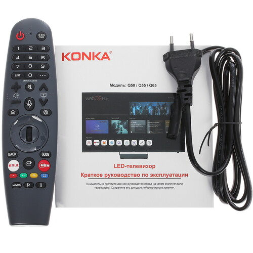 Купить 65" (165 см) Телевизор Konka Q65 черный  5412824. Характеристики, отзывы и цены в Донецке