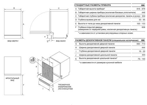 Купить Встраиваемая посудомоечная машина Haier HDWE11-194RU  4806387. Характеристики, отзывы и цены в Донецке