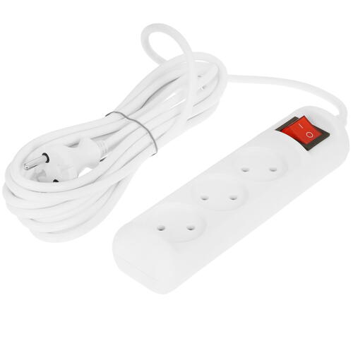 Купить Удлинитель ЭРА U-3s-5m-2x1 белый  9112856. Характеристики, отзывы и цены в Донецке