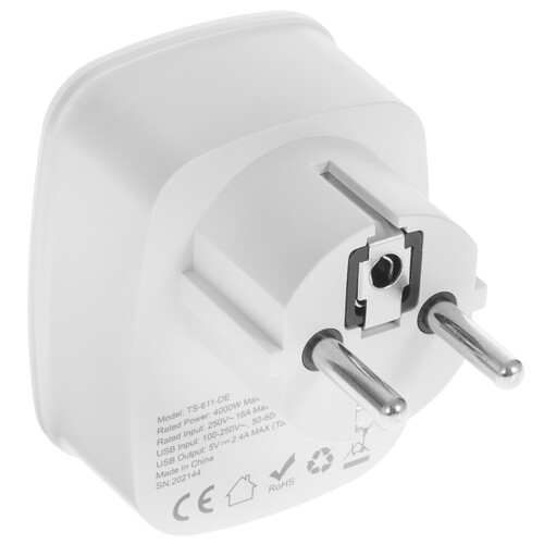 Купить Адаптер питания Tessan TS-611-DE серый  5366314. Характеристики, отзывы и цены в Донецке