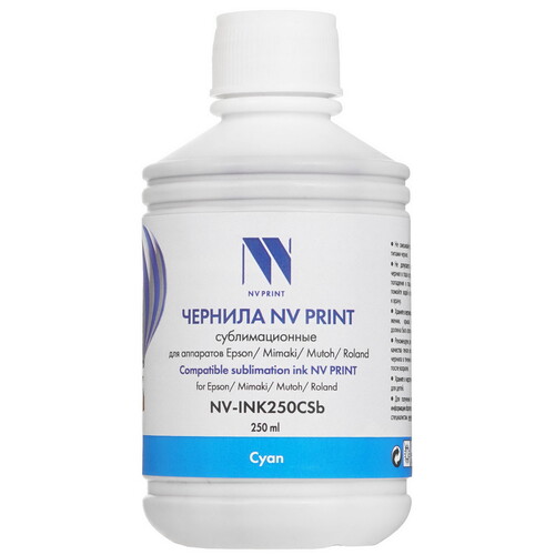 Купить Чернила сублимационные NV Print NV-INK250CSb голубой  9158759. Характеристики, отзывы и цены в Донецке