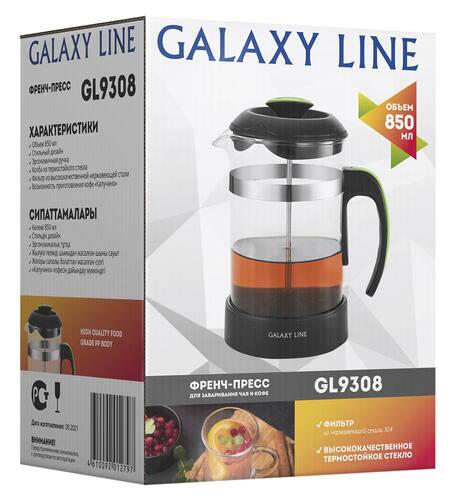 Купить Френч-пресс GALAXY LINE GL 9308 черный  9904863. Характеристики, отзывы и цены в Донецке