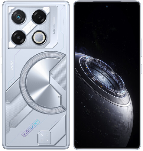 Купить 6.78" Смартфон Infinix GT 20 Pro 256 ГБ серебристый  5460422. Характеристики, отзывы и цены в Донецке