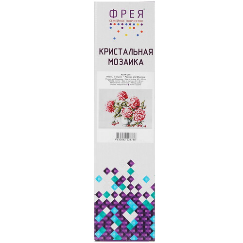 Купить Кристальная (алмазная) мозаика  ФРЕЯ "Пионы и вишни" 40 х 30 см  9126925. Характеристики, отзывы и цены в Донецке