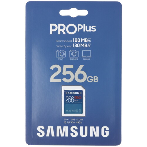 Купить Карта памяти Samsung PRO Plus SDXC 256 ГБ  5465055. Характеристики, отзывы и цены в Донецке