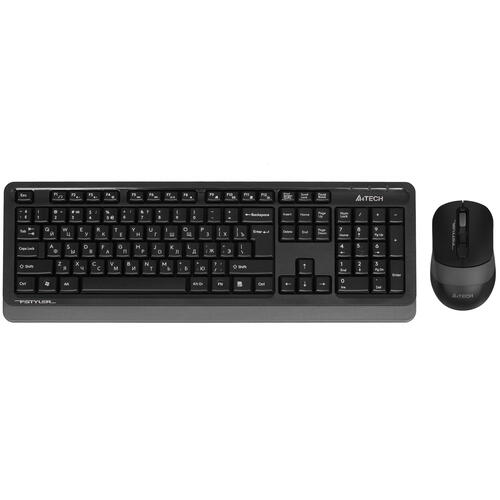 Купить Клавиатура+мышь беспроводная   A4Tech Fstyler FG1010S черный  5418122. Характеристики, отзывы и цены в Донецке