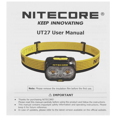 Купить Фонарь Nitecore UT27  9170801. Характеристики, отзывы и цены в Донецке