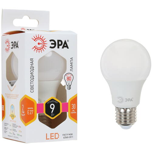 Купить Лампа светодиодная ЭРА LED E27/A60/9w/827  1305415. Характеристики, отзывы и цены в Донецке