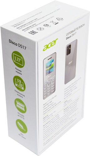 Купить Сотовый телефон Acer Disco DS17 серый  5457729. Характеристики, отзывы и цены в Донецке