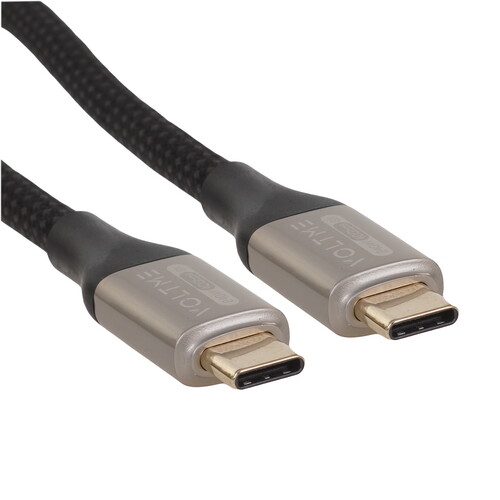 Купить Кабель круглый VOLTME USB Type-C - USB Type-C черный 1.2 м  9210966. Характеристики, отзывы и цены в Донецке