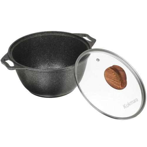 Купить Кастрюля Kukmara Granit Ultra кго32а 3 л 24 см серый  4841271. Характеристики, отзывы и цены в Донецке