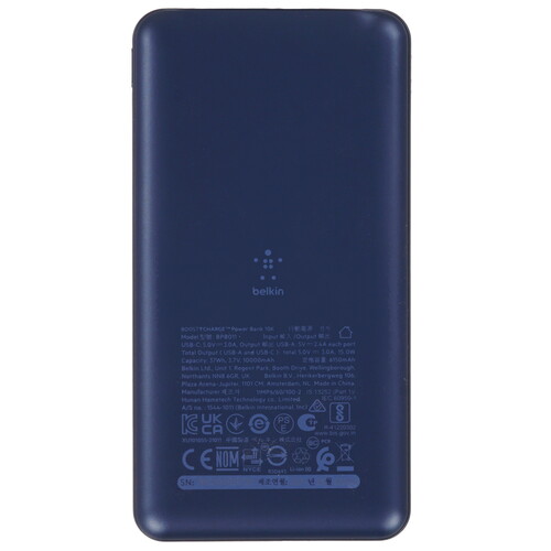 Купить Портативный аккумулятор Belkin BoostCharge синий  5492411. Характеристики, отзывы и цены в Донецке