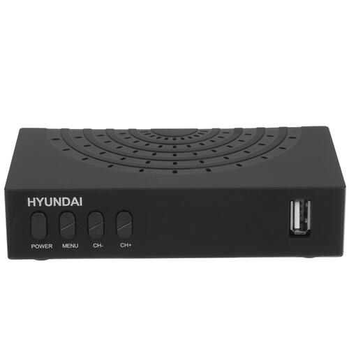 Купить Приставка для цифрового ТВ Hyundai H-DVB440 черный  4781798. Характеристики, отзывы и цены в Донецке